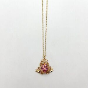 KS844-Kate Spade frog necklace